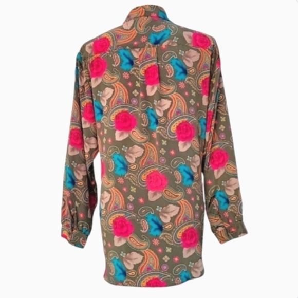 NEW Alfred Dunner Paisley & Floral Button Down Top - Picture 8 of 17